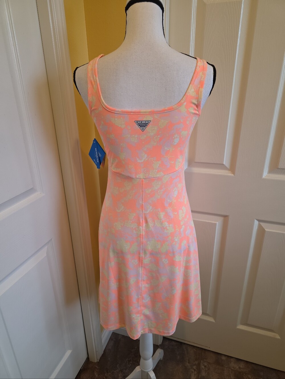 COLUMBIA ORANGE TANK DRESS, SIZE S, NEW - Picture 8 of 13